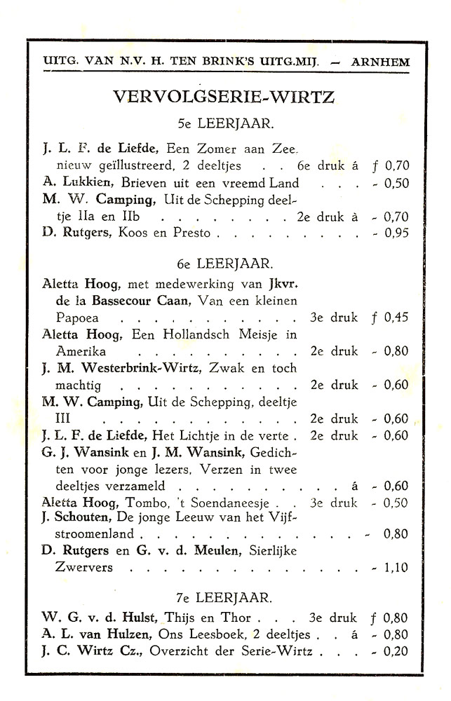 W G Van De Hulst Site Van Andries Hibma